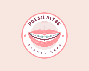 Dental Brace Smile Logo