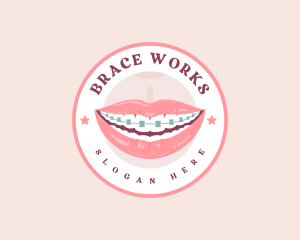 Dental Brace Smile logo design