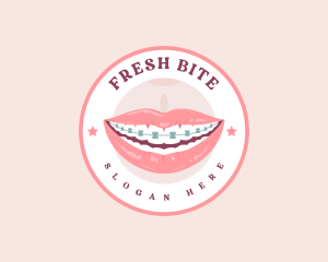 Mouth - Dental Brace Smile logo design