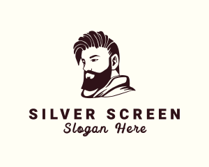 Beard Oil - Men Barber Hairstyling logo design