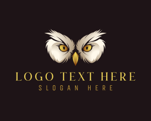 Nocturnal - Avian Owl Eye logo design