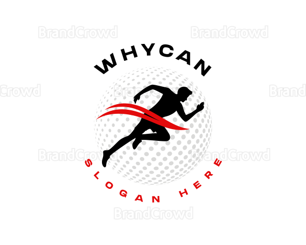 Runner Sprint Race Logo