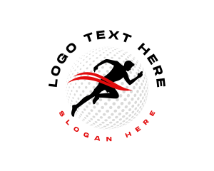 Marathon - Runner Sprint Race logo design