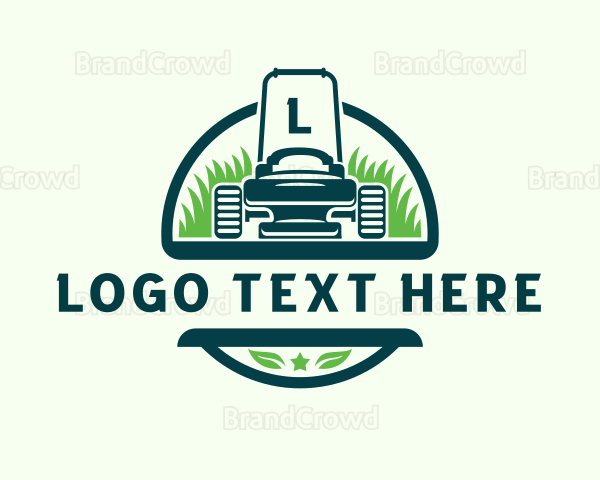 Yard Lawn Mower Logo