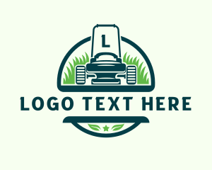 Grasscutter - Yard Lawn Mower logo design