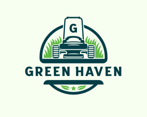 Yard Lawn Mower logo design