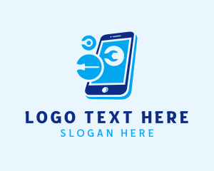 Presentation - Smartphone Repair Shop logo design