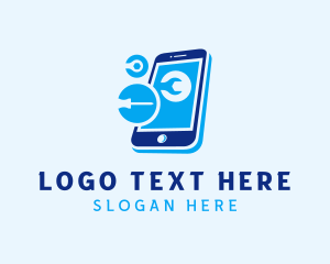 Smartphone Repair Shop Logo