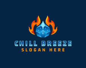 Cooling - Heat Cool Thermal logo design