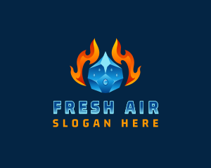 Heat Cool Thermal logo design