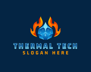 Thermal - Heat Cool Thermal logo design