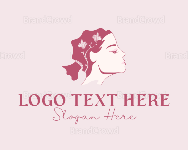 Woman Beauty Floral Logo