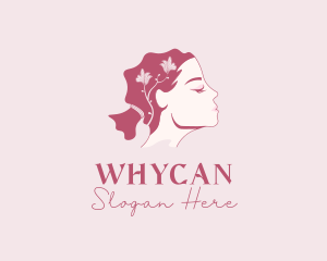 Princess - Woman Beauty Floral logo design