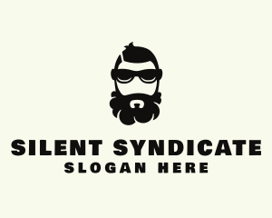 Mobster - Hipster Beard Sunglasses Man logo design