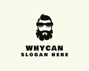 Smoking - Hipster Beard Sunglasses Man logo design