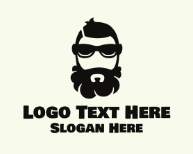 Gang - Hipster Beard Sunglasses Man logo design