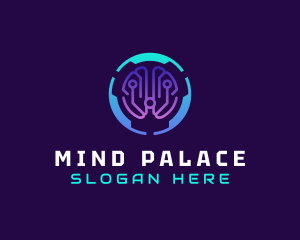 Memory - Brain Memory Storage logo design