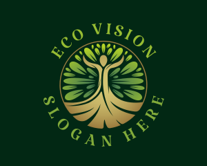 Human Tree Wellness logo design