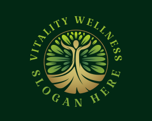 Human Tree Wellness logo design