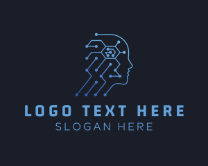 Online - Artificial Intelligence Program logo design