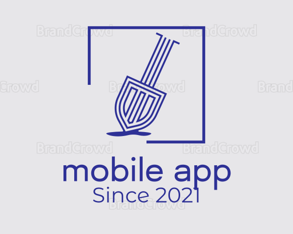 Minimalist Trowel Tool Logo