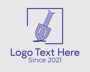 Dig - Minimalist Trowel Tool logo design