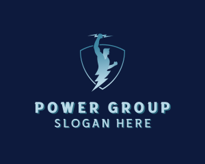 Energy Human Shield logo design
