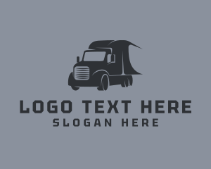 Moving - Cargo Freight Truck logo design
