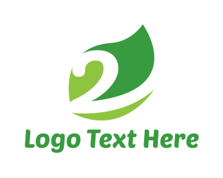Green Leaf Number 2 Logo