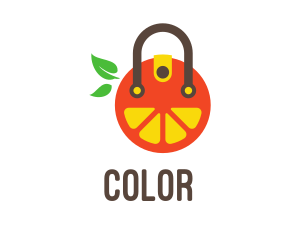 Wallet - Orange Fruit Bag logo design