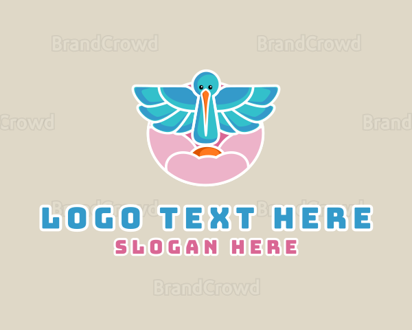 Dream Pastel Stork Logo