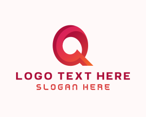  Gradient Modern Letter Q Logo
