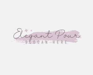 Elegant Watercolor Beauty logo design