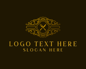 Caterer - Luxury Restaurant Dining logo design