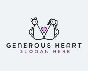 Pet Heart Grooming logo design