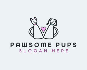 Pet Heart Grooming logo design