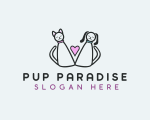 Pet Heart Grooming logo design