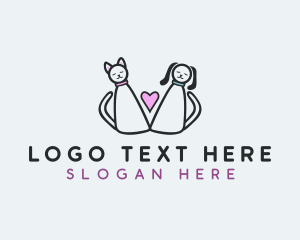Animal - Pet Heart Grooming logo design