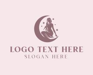 Dermatologist - Beauty Woman Moon logo design