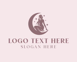 Dermatologist - Beauty Woman Moon logo design