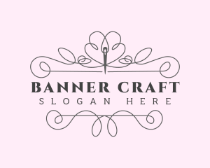 Tailoring Needle Stitch logo design