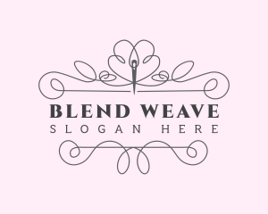 Tailoring Needle Stitch logo design