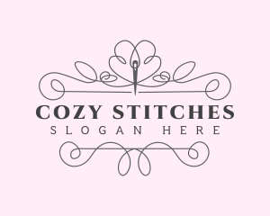 Tailoring Needle Stitch logo design