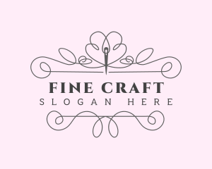 Tailoring Needle Stitch logo design