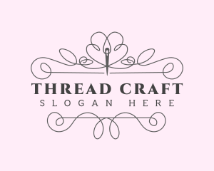 Stitching - Tailoring Needle Stitch logo design