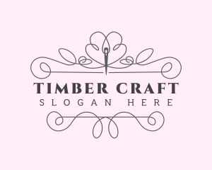 Tailoring Needle Stitch logo design