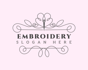 Tailoring Needle Stitch logo design