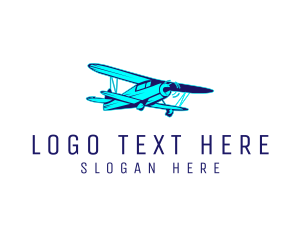 Fly - Flying Airplane Aviation logo design