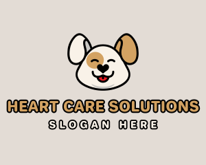 Cute Puppy Dog logo design