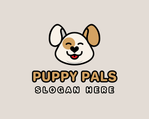 Cute Puppy Dog logo design